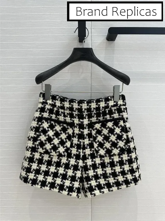 Valentino houndstooth tweed shorts